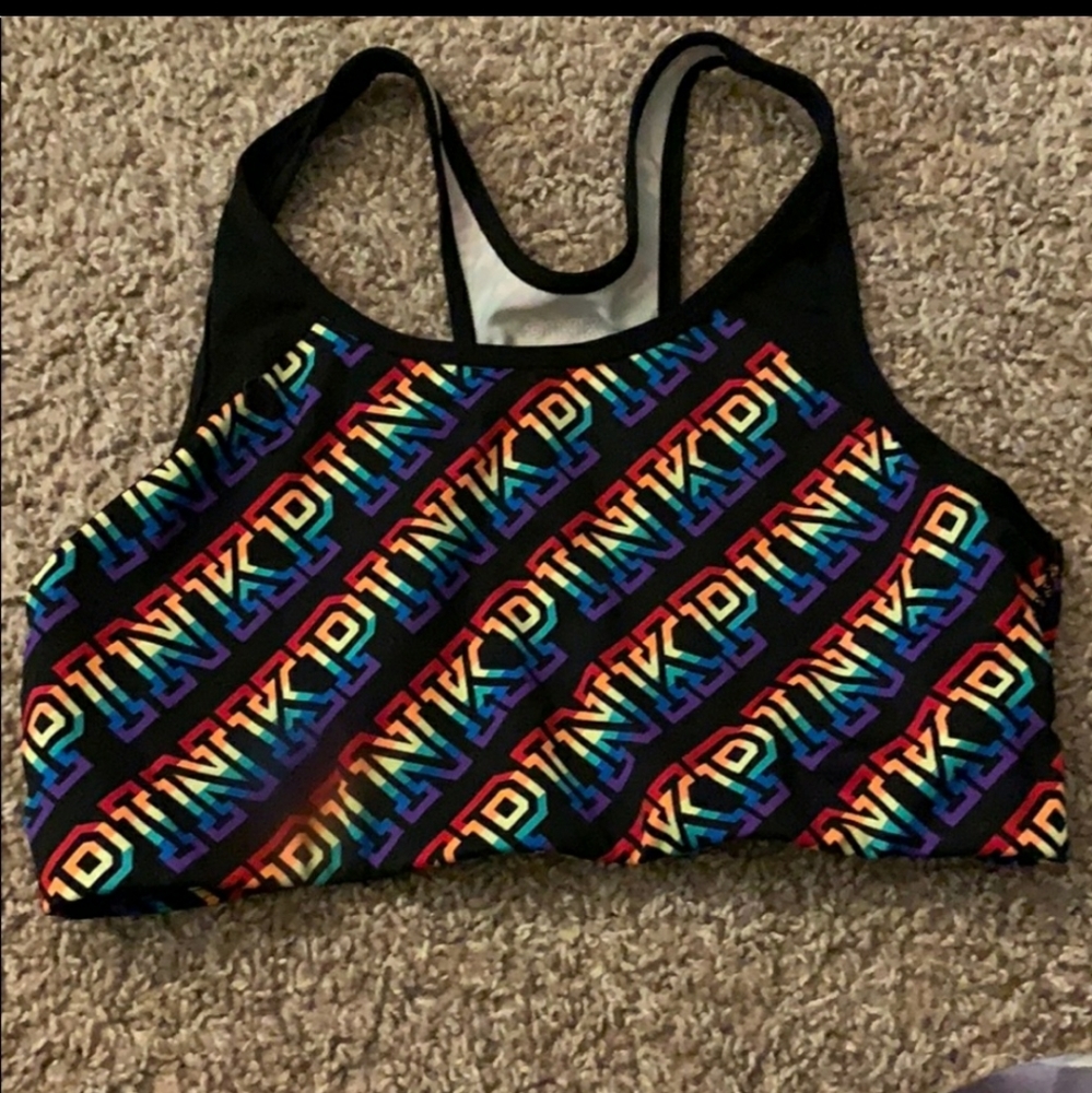 Pink Victoria's Secret sports bra large